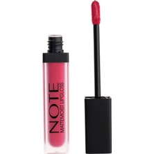 CetKing Cosmetics Mattemoist Lipgloss 406 Sweet Heart Yarı Mat Saten Bitişli Likit Ruj, Pembe