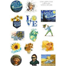 Lidyahan Store Gogh Sticker Seti Telefon Bilgisayar ve Diğer Yüzeylere Uygun