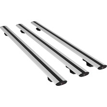 Lidyahan Store Land Cruiser Prado (J120) 2002-2006 Arası ile Uyumlu Basıc Model Ara Atkı Tavan Barı Gri 3 Adet