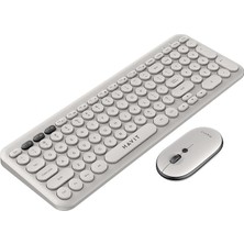 Misda Store KB254GCM Kablosuz Klavye Mouse Set (Gri)