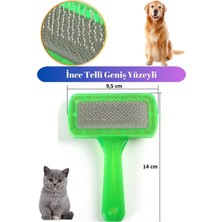 Alvera Collection Şeffaf Telli Evcil Hayvan Tarama Fırçası Yeşil