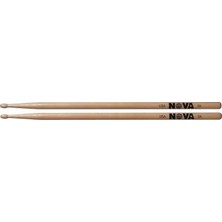 Vic Firth N5A Nova 5A Bateri Bageti (1 Çift )| Ahşap Uçlu (Wood Tip), Hickory (Ceviz) Ağacı, Çok Yönlü Standart Çalım