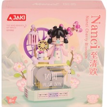 Alvera Collection HK114 Jaki̇ Ki̇raz Çi̇çeği̇ Müzi̇k Kutusu 127 Parça Block Oyuncak