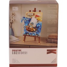 Alvera Collection LZ1280 Loz Yelkenli̇ Gemi̇ Ahşap Boyama Block Oyuncak 592 Parça