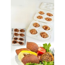 Misda Store Akcakese Pratik 4'lü Içli Köfte Kalıbı - Içli Köfte Kalıbı Aparatı - Içli Köfte Hazırlama Aparatı 4 Lü - 10542041708