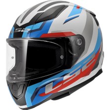 Ls2 Rapıd 2 Hyper Beyaz-Mavi-Kırmızı Kask