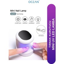 Ocean USB Girişli Mini Masa Üstü Uv LED Lambası Beyaz ASU-938B