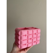 Özgürce Pofuduk Görünümlü 3 Gözlü Makyaj Organizeri Fırçalık ve Kalemlik