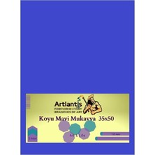 Lidyahan Store Mavi Renkli Mukavva 35X50 5 Adet Renkli Mukavva 5 Adet