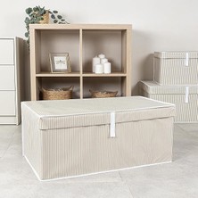 Misda Store Kapısı Çok Amaçlı Düzenleyici Kapaklı Sandık Tipi Kutu Hurç Organizer (70 x 40 x 30, Kahverengi)