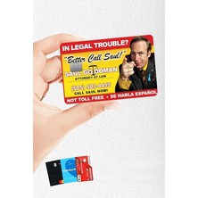 CetKing Call Saul Kartvizit Kredi Kartı & Akbil Sticker Kaplama