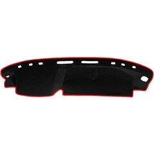 CetKing Koruma Halısı Siyah Kenar Renk Kırmızı Fiat Uno ile Uyumlu