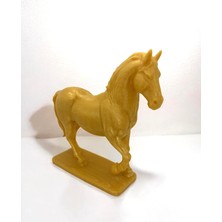 3D Home Altın Renkli 3D At Figürü