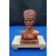 Özgürce Özel Tasarım 16 cm Atatürk Büstü Heykel Biblo, Ofis ve Ev Dekorasyonu