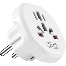 Lidyahan Store Simple Is Beauty Evrensel Çoklu Seyahat Adaptörü WL23| Eu To (Usa,eu,jan,uk,aus,cn) – 2500W Güç Destekli, Çoklu Ülke Uyumlu, Kompakt ve Güvenli Dönüştürücü, Akım Korumalı | Beyaz