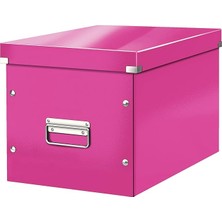 CetKing 61080023 Wow C&s Kutu Küp Büyük Boy, Metalik Pembe