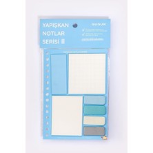 Misda Store Mavi Yapışkan Not Seti • Post-It • Sticky Note