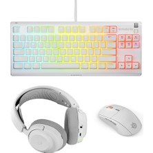 SteelSeries Steelserıes Profesyonel Gaming Kablosuz Klavye Mouse Kulaklık Seti