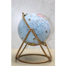 Dekoratif Metal Standlı Dünya Küre - Model 2