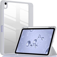 Misda Store Air 4/5. Nesil 10.9 ile Uyumlu Kılıf Grafiti Şeffaf Kalem Bölmeli (10.nesil Değildir) Gri