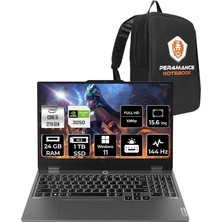 CetKing Loq I5 12450HX 24GB 1tb SSD RTX3050/6GB 95W 144Hz Fhd 15.6" W11H Gaming Laptop & Per4 Çanta