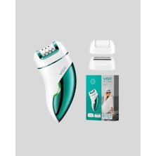 xirshop 3 In 1 Epilatör Metal Başlıklı Ipx5 Su Geçirmez 90 Dakika Şarjlı Epilasyon Cihazı