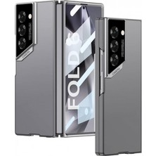 CetKing Galaxy Z Fold 6 ile Uyumlu Kılıf Ultra Ince Kamera Korumalı Sert Rubber 3. Gen Procase Kapak - Titanyum-Gri