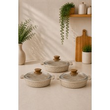 Lavonni 6 Parça Döküm Sahan Set ( 18CM-20CM-22CM)