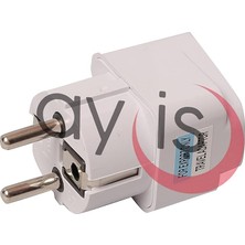 Lidyahan Store Evrensel Adaptör Seyahat Fişi Beyaz Ab Normu - 250V Ac 10~16A