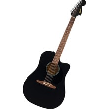 California Debut Redondo Dreadnought With Cutaway Akustik Gitar Ce, Ladin Üst, Siyah Pickguard, Siyah