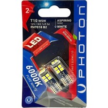 Ampul T10 W5W 12V 12 LED Aspiring Serie (2'li Blister) Pht PH7018 B2