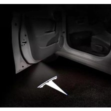 Model Y ile Uyumlu Araç Kapısı Hd LED Projektör Işığı (Logo) - Yüksek Çözünürlük