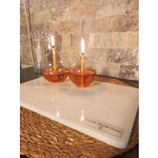 Özgürce Beyaz Mermer Kesme Tablası ve Dekoratif Sunumluk, Banyo Düzenleyici