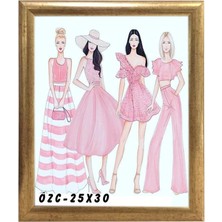 Çerçeve Ev Home Ofis Resim Çerçevesi Masaüstü 25X30 25X30-LAM22-ALTIN