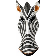 Özgürce El Boyaması Afrika Tarzı Zebra Dekoratif Duvar Aksesuarı ve Biblo Takımı