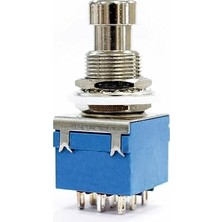 On/on/off 3lü Anahtar Ac 250V 3A 9 Pin Switch Anlık Basmalı Buton Ayak Pedal Elektro Gitar Efekt Kutusu Mandallama