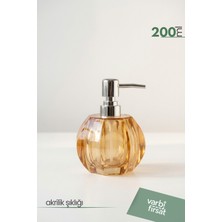Özgürce Akrilik Yuvarlak Sıvı Sabunluk 200 Ml, Modern Dekoratif Tasarım