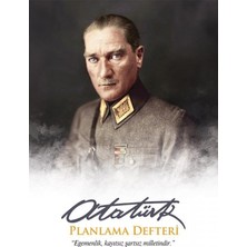 13,5X19,5CM Atatürk Planlama Defteri 128 Sayfa