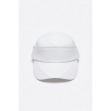 Mollycrush Unisex Outdoor Beyaz Fermuarlı Kep Şapka - Günlük ve Spor Kullanımına Uygun Vizör Model