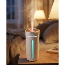 Marsilyan Araç Için Buhar Makinesi 5 Esans Hediyeli Renkli Işıklı Nemlendirici