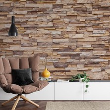 Duvarline Kendinden Yapışkanlı Duvar Kağıdı Doğal Taş Desenli ( 65 cm x 3 Mt)
