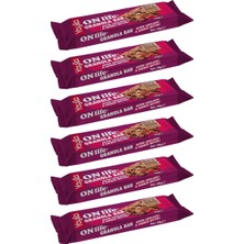 Yayla Onlife Bitter Çikolatalı ve Kırmızı Meyveli Granola Bar 30 g x6