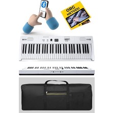 PS4000WH Tuş Hassasiyetli 61 Tuşlu Org Bluetooth USB Midi Metod (Sustain Pedalı Çanta)