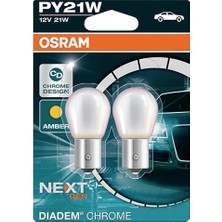 Dıadem 12 Volt PY21W 93 Chrome Desıgn Sarı Işık 7507DC-02B