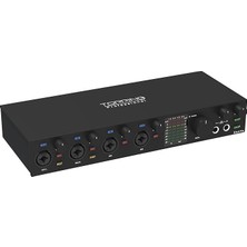 Professional E4X4 Pre | Black Yüksek Kalite Usb-C Ses Kartı: 4-Giriş/4-Çıkış 24BIT/192KHZ, 8...600OHM Arası Kulaklıklara Kadar Kullanılabilir. (Pc/mac)