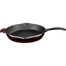 Metal Premium Serisi - Döküm Kızartma Tavası, Yuvarlak, 28 Cm, Majolik Mor