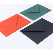 6 Adet, Üç Renkli Standart Zarf Seti, 13X18 cm