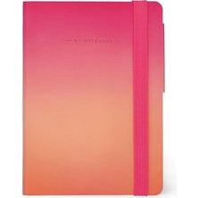 - Not Defteri Beyaz Sayfa, Küçük Boyut, My Notebook Fildişi Kağıdından 90 G/m², 192 Sayfa, Yumuşak Kapak, Lastik Bant, Boyut 9,5 x 13,5 Cm, Golden Hour