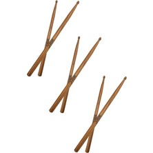 OAK-110-7A-3X Ahşap Meşe Ağacı Bateri Baget Davul Bageti 7A Drumsticks (3 Çift)