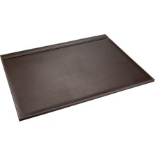595-2 Sümen Takımı Suni Deri Tek Parça Kapaklı Pad Sümen 49X34, 5 Cm, Kahve